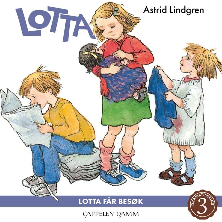Omslag Lotta får besøk av Astrid Lindgren (Lydbok)