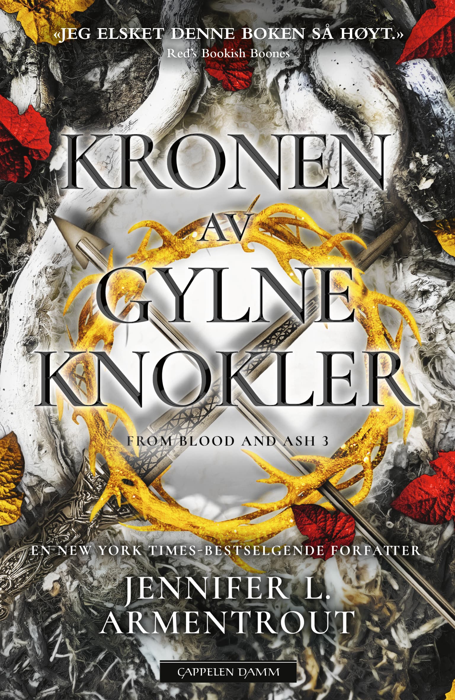 Omslag Kronen av gylne knokler av Jennifer L. Armentrout (Heftet)
