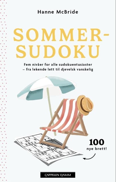 Omslag Sommersudoku 2026 av Hanne McBride (Heftet)