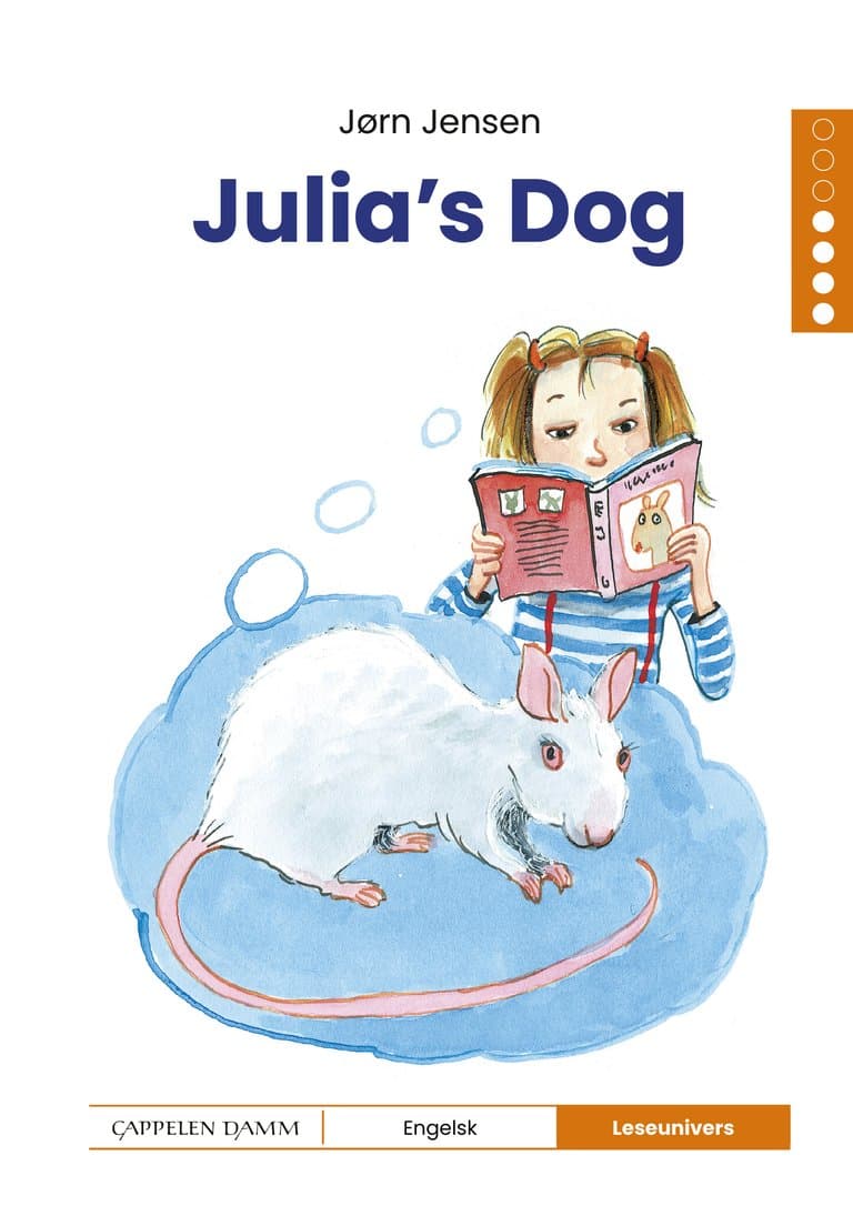 Omslag Leseunivers Engelsk 4: Julia's Dog av Jørn Jensen (Innbundet)