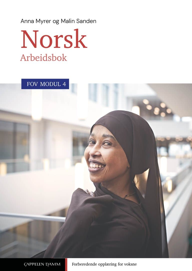 Omslag FOV Norsk 4 Arbeidsbok av Anna Myrer og Malin Sanden (Heftet)
