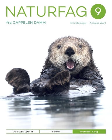 Omslag av "Naturfag 9 fra Cappelen Damm Grunnbok 2. utg."