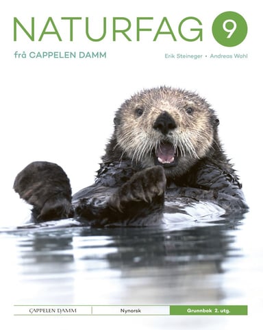 Omslag av "Naturfag 9 frå Cappelen Damm Grunnbok 2. utg."