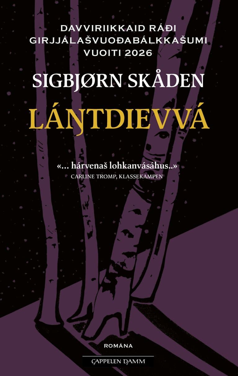Omslag Láŋtdievvá av Sigbjørn Skåden (Heftet)