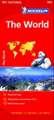 Verden (MI 701) av Michelin (Kart, falset)