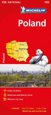 Polen (MI 720) av Michelin (Kart, falset)