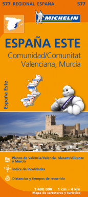 Spania sentral/øst (MI 577) av Michelin (Kart, falset)