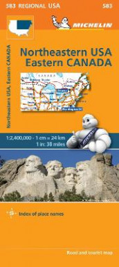 USA - Nordøst ( MI 583 ) av Michelin (Kart, falset)