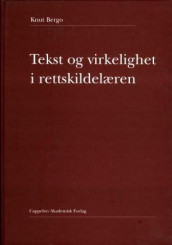 Tekst og virkelighet i rettskildelæren av Knut Bergo (Innbundet)