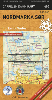 Nordmarka sør, vinter (CK 400) (Kart, falset)