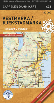 Vestmarka/Kjekstadmarka vinter turkart (CK 402) (Kart, falset)