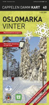 Oslomarka vinter turkart (CK 40) (Kart, falset)