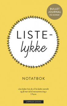 Listelykke notatbok av Gunn Beate Reinton Utgård (Heftet)