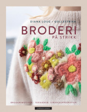 Broderi på strikk av Diana Loug (Innbundet)