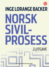 Norsk sivilprosess av Inge Lorange Backer (Ebok)