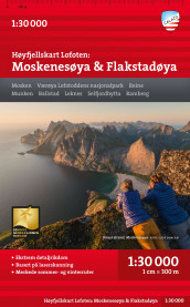 Høyfjellskart Lofoten : Moskenesøya & Flakstadøya (Kart, falset)